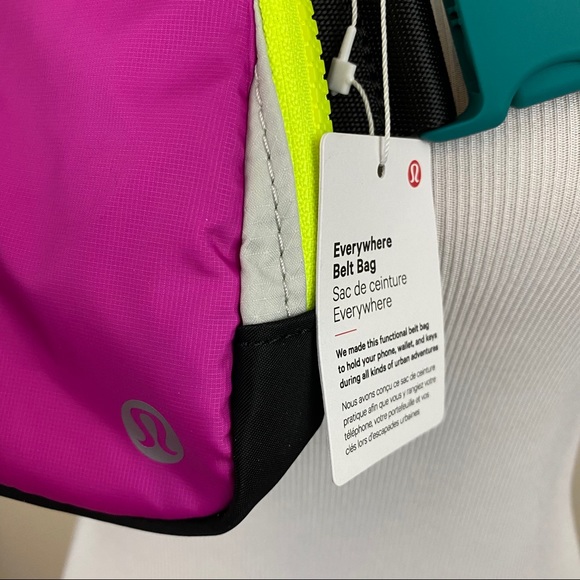 lululemon athletica Bags Nwt Lululemon Neon Everywhere Belt Bag L